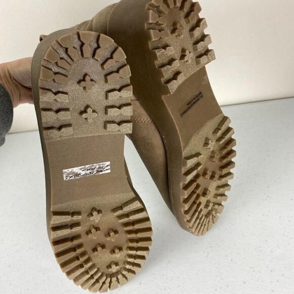 Dolce Vita Rielle Booties Platform Ankle Boots Womens 9 Tan Lug Chelsea - Picture 4 of 8